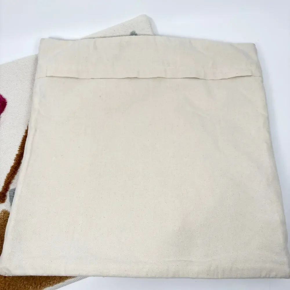 Ikea Brunstarr 2 Cushion Covers 20x20 Accent Pillow Cases Wool Cotton Home Decor